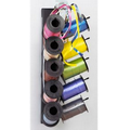 Wall Mount 10 Spool Curling Ribbon Dispenser w/Cutter